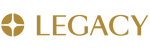 Gold "LEGACY" text in capital letters with a circular geometric symbol to the left, all on a light background. , Kiara Health Fertility