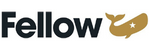 The word "Fellow" in black text with a gold whale shape featuring a white star, replacing the letter "w" in the logo. , Kiara Health Fertility